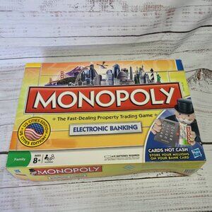 Monopoly Electronic Banking Edition Board Game 2008 Complete 8+